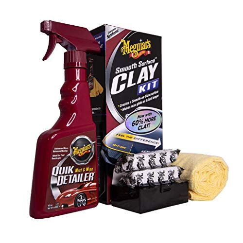 Meguiars MGG-191700 MEGUIAR'S Smooth Surface Clay Kit – Safe and Easy Car Claying for Smooth as Glass Finish – G1016