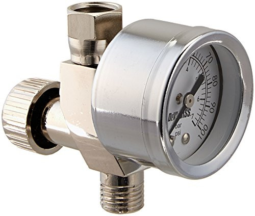DeVilbiss DV803236 AUTOMOTIVE REFINISHING HAV-512 AIR ADJ VALVE & 100PSI GAUGE