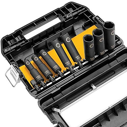 DeWalt DW22838 Impact Socket Set, SAE, 3/8-Inch, 10-Piece ()