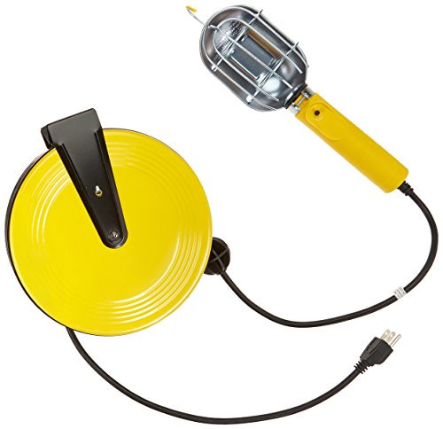 Bayco Products BYSL-840 Bayco - SL840 - Incandescent Work Light w/ Metal Shield on Retractable Reel - Single Outlet