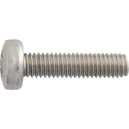 AU-VE-CO PRODUCTS AV24508 Auveco License Plate Screw M6-1.0 x 25mm Phillips Pan Head Stainless Steel (Qty: 25)