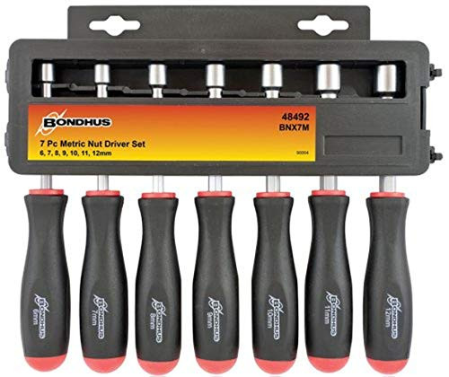 Bondhus BH48492 CORPORATION NUT DRIVER METRIC 6MM-13MM 7 PC