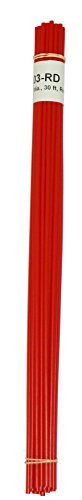 POLYVANCE URR04-01-03-RD Polyethylene (LDPE) Plastic Welding Rod, 1/8" Diameter, 30 Ft, Red