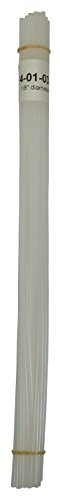 POLYVANCE URR04-01-03-NT Polyethylene Rod Plastic Welding Rod, 1/8 in. diameter, 30 ft, Natural