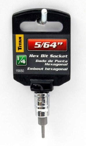 Titan TL15650 1/4-Inch Drive x 5/64-Inch Hex Bit Socket