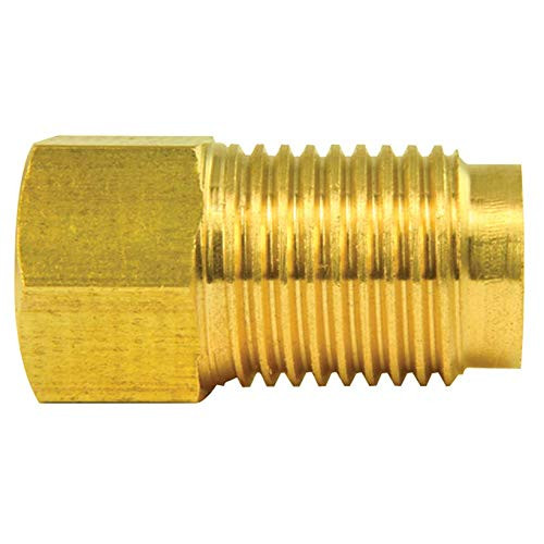 AGS BLF20C Company Brass Adapter, Female(3/8-24 Inverted), Male(1/2-20 Inverted), 1/card