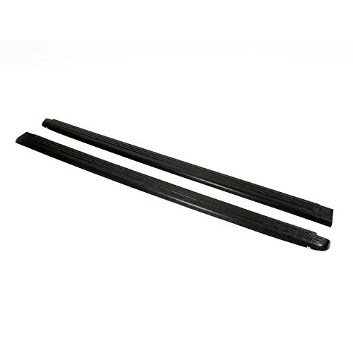 WESTIN 7200621 Wade Truck Bed Rail Caps Black Ribbed Finish without Stake Holes for 1993-2011 Ford Ranger (Except STX) & 1994-1997 Mazda B-Series Pickup with 6ft bed (Set of 2)