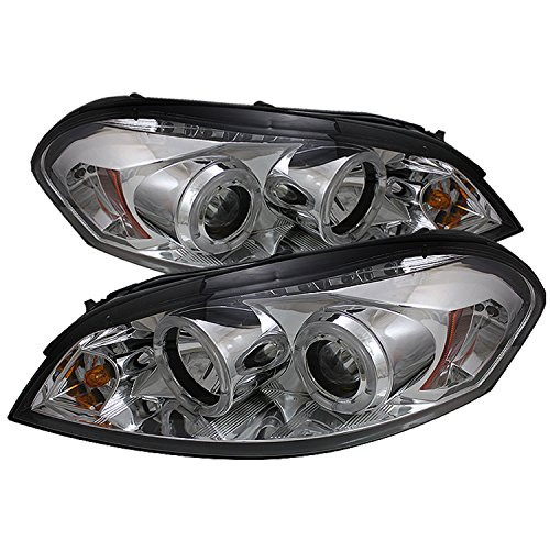 SPYDER 5031709 Auto LED Halo Projector Headlights Chrome/Clear