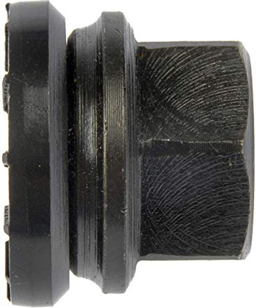 Dorman 611246 Wheel Nut M14-1.50 Flanged Flat Face - 21mm Hex, 23.2mm Length for Select Ford Models - Black