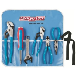 Channellock CHAGP-7 Blue Tool Roll Kit: 420, 426, 326, 436, 806W, 61CB