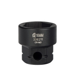 Sunex SUN336211 3/8" Dr 6Pt Low Profile Impact Socket wHex Shank 16mm