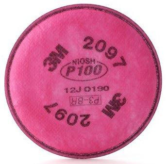 3M MMM7184 Particulate Filter 2097/07184(AAD), P100, with Nuisance Level Organic Vapor Relief