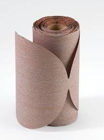 Norton NOR31475 A275 No-Fil Adalox Paper Abrasive Disc, Fiber Backing, Pressure-Sensitive Adhesive, Aluminium Oxide, 6" Diameter, Grit 240 (Roll of 100)