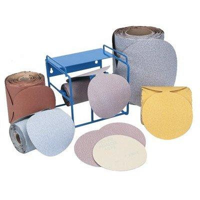 Norton NOR31477 A275 No-Fil Adalox Paper Abrasive Disc, Fiber Backing, Pressure-Sensitive Adhesive, Aluminium Oxide, 6" Diameter, Grit 180 (Roll of 100)