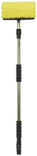 Carrand CRD93097 93097 Flow-Thru 10" Bi-Level Wash Brush with Aluminum Extension Handle