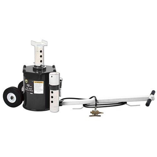 Omega OME34100 34100 Black Air Jack/Support Stand - 10 Ton Capacity