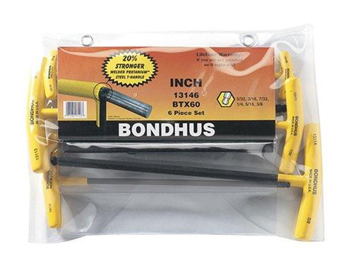 Bondhus BND13146 13146 Set of 6 Balldriver T-handles, sizes 5/32-3/8-Inch