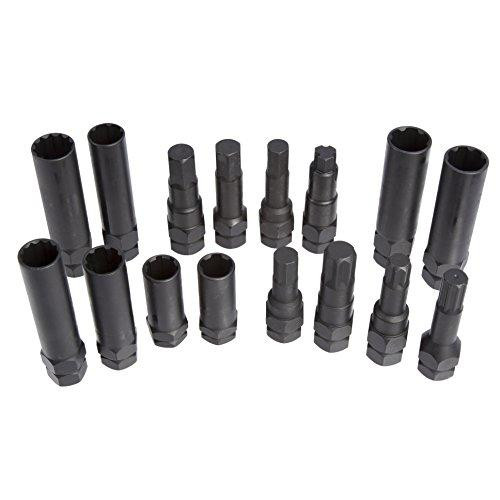 Steelman JSP78537 PRO 78537 16-Piece Locking Lug Nut Master Key Set