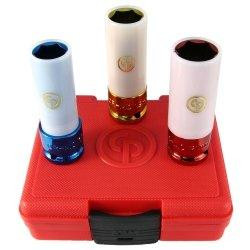 Chicago Pneumatic CPTSS413WP SS413WP 1/2" Drive 3 Piece Metric Deep Wheel ProtectorImpact Socket Set