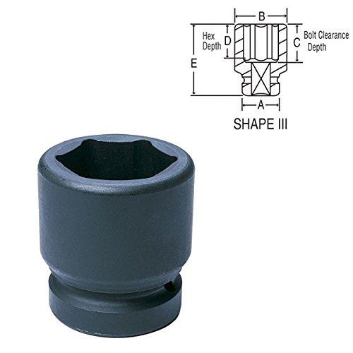 Grey Pneumatic GRE4070M SOC 70MM 1"D IMP 6PT BLK