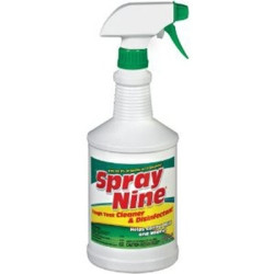 ITW PERMATEX INC PTX26832 Spray Nine Cleaner and Disinfectant, Multi-Purpose, 32 oz. Bottle, Vinyl Cleaner, Water-Based