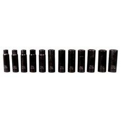 K Tool International KTI38200 SOCKET SET IMPACT 1/2IN. DRIVE 12 PC.METRIC DEEP