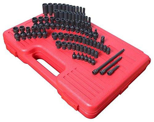 Sunex SUN1874 Tools 1874 1/4" Drive Master SAE and Metric Impact Socket Set