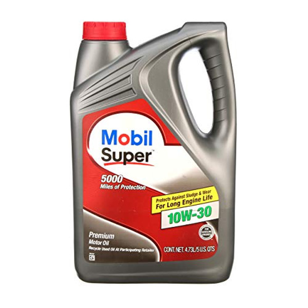 MOBIL 124406 120754 Super 10W-30 Premium Motor Oil for Long Engine Life