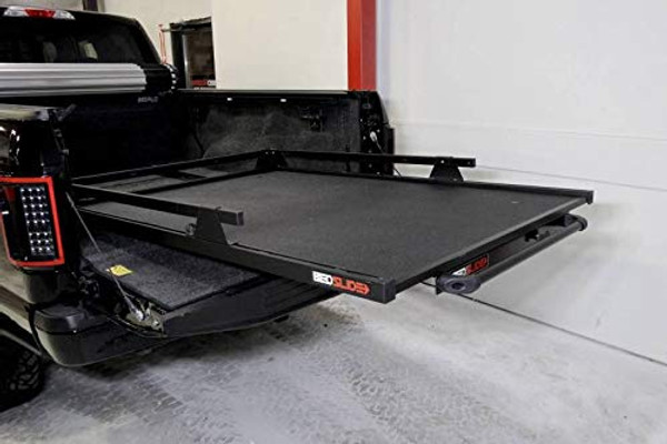BEDSLIDE 157548CGB CONTRACTOR (75" X 48") | | Durable Sliding Truck Bed Cargo Organizer | MADE IN THE USA | 1,500 lb Capacity (Black)