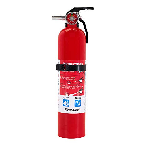 BRK ELECTRON GARAGE10 First Alert Fire Extinguisher | Garage Fire Extinguisher, Red, FE10GR