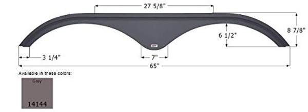 ICON 14144 PILGRIM FENDER SKIRT  GREY ICON 14144 PILGRIM FENDER SKIRT  GREY