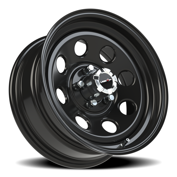 Vision Wheel 5x4.5 Black SOFT8 Steel Rim