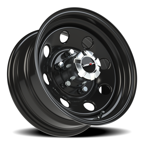 Vision Wheel 6-5.5 Soft8 Steel Black Wheel