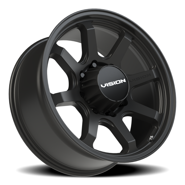 Vision Wheel 8-170 SB Flow – 8-Lug Satin Black Automotive Wheel