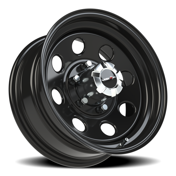Vision Wheel 6-139.7/5.5 Black Soft8 Steel Wheel