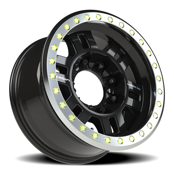 Vision Wheel 8-6.5 NCC Black/Mirror Ring Vortex Blade
