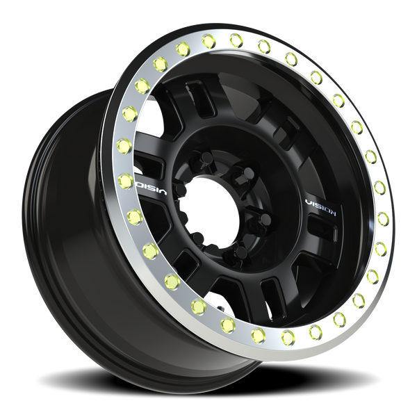 Vision Wheel 6-5.5 NCC Black/Machined Ring for Vortex Blower