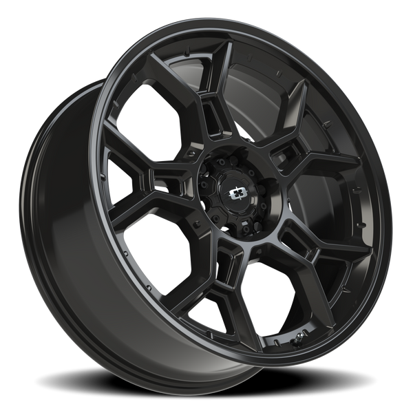 6x5.5 Gloss Black Vision Sedona Wheel