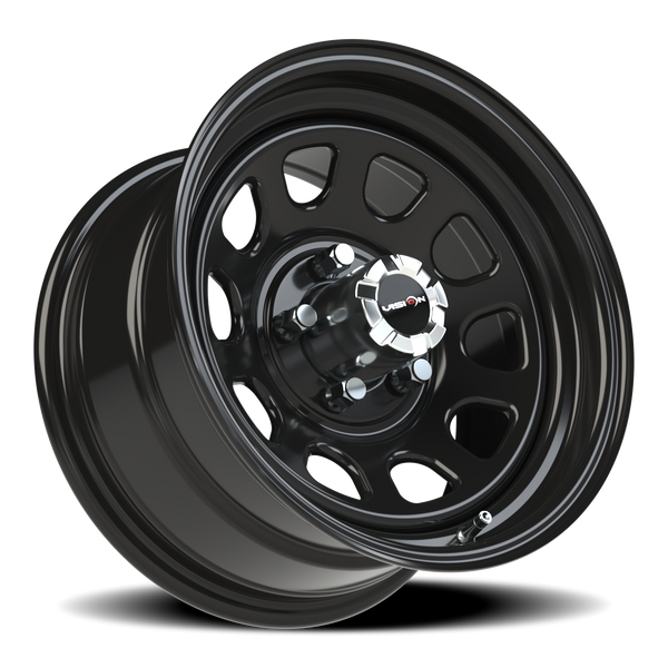 Vision Wheel 5-114.3/4.5 Black Steel Wheel