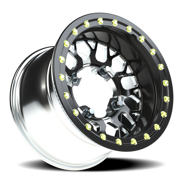 Vision Wheel 4-156 GBMS Gloss Black Machined Satin Finish Forged Wheel