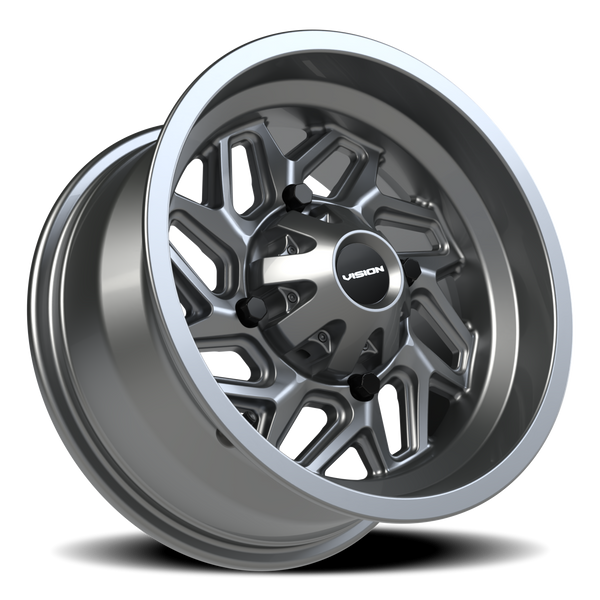 Vision Wheel 4-136 SPYDER Gunmetal Automotive Wheel | 4x136mm Bolt Pattern
