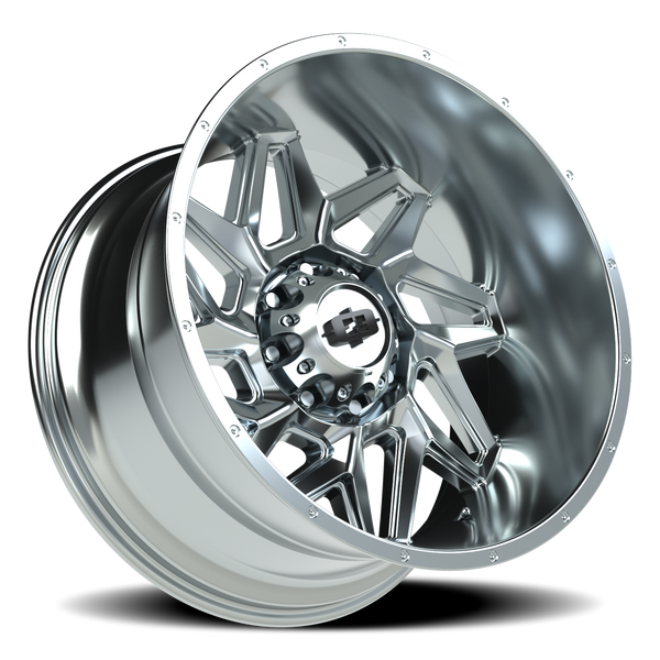 Vision Wheel 8-165.1 Chrome Spyder Wheel — 8x165.1mm Bolt Pattern