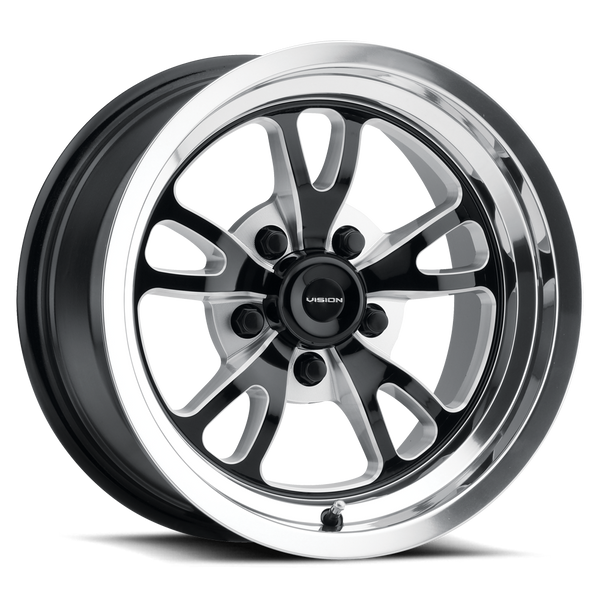 Vision Wheel 5x4.75" Polished / LP Patriot Aluminum Wheel