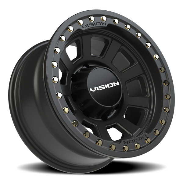Vision Wheel 8x6.5 Satin Black with Bore Ring