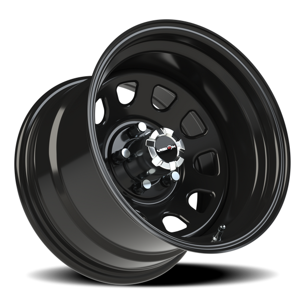 Vision Wheel 5x4.5 Black Steel Wheel – Automotive Rim