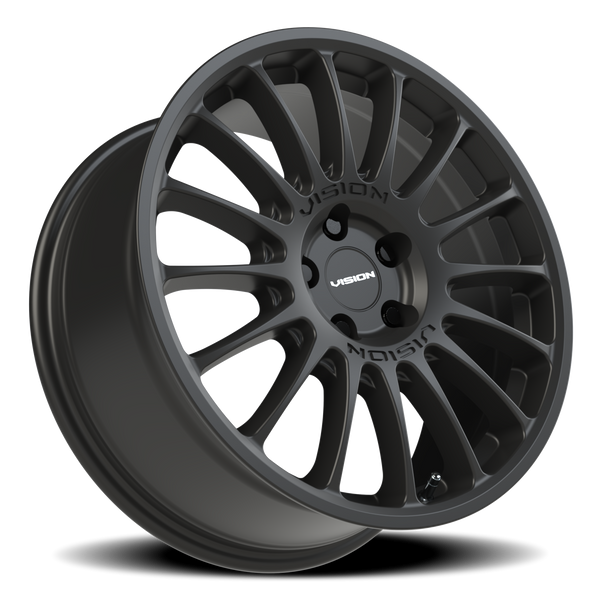 Vision Monaco 5-Lug Satin Black Wheel (5x100mm Bolt Pattern)