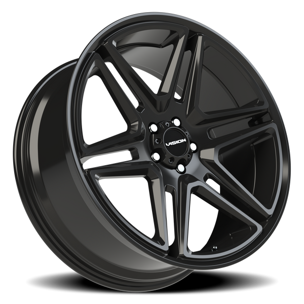 Vision Wheel 5x115mm Gloss Black VIS WEDGE Automotive Wheel