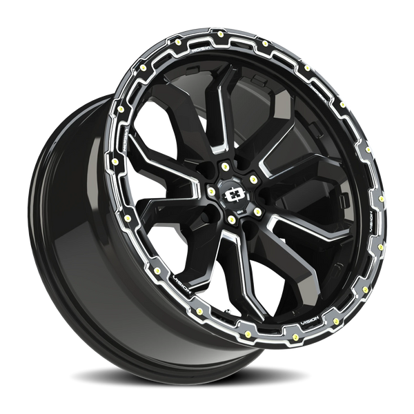 Vision Wheel 5x4.5 Gloss Black KORUPT Automotive Wheel