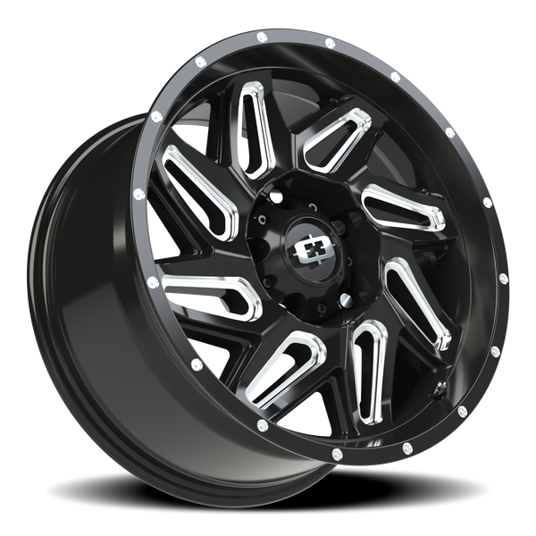 Vision Wheel 5-139.7 GBMS Spyder Gloss Black Machined Wheel