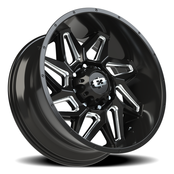Vision Wheel 8-180 GBMS Spyder Wheel – Gloss Black Machined 8-Lug